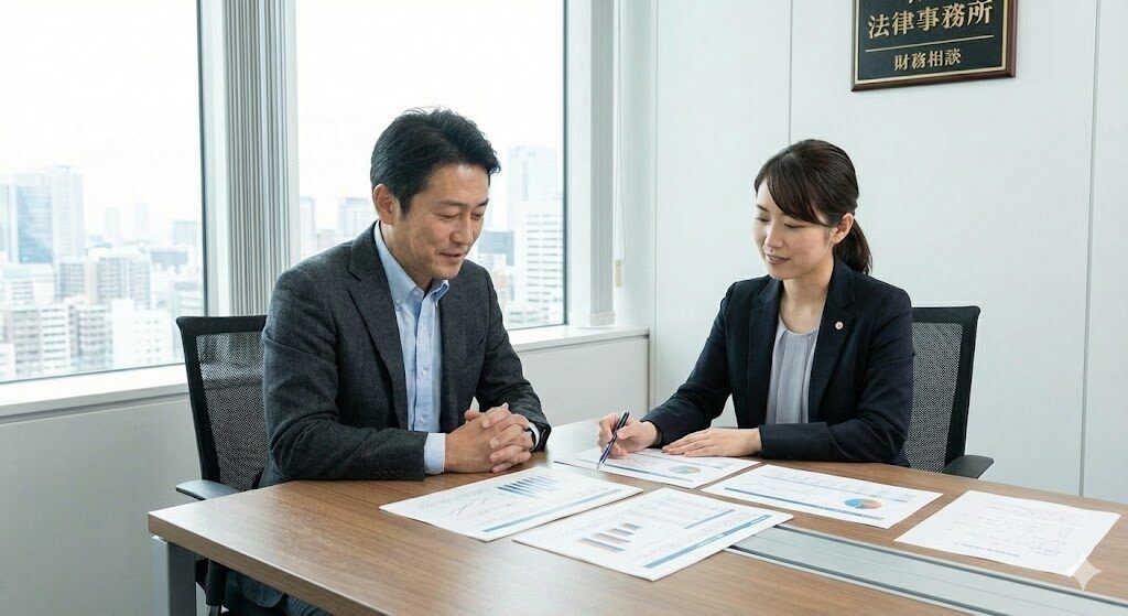 相談している画像